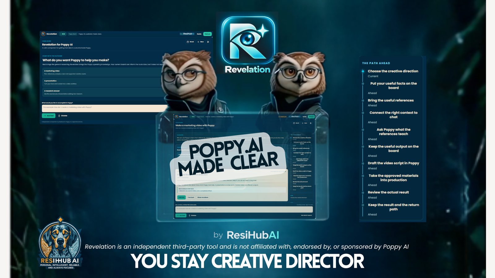 Revelation for Poppy AI by ResiHubAI: You stay the creative director